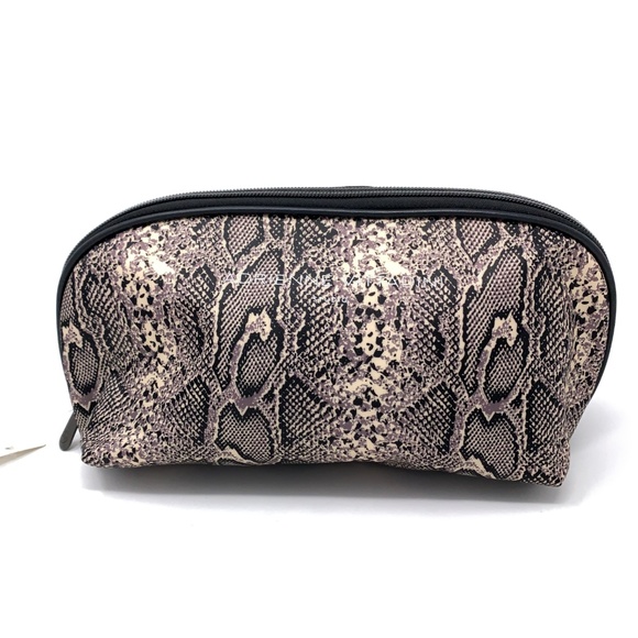 Adrienna Vittadini Studio Makeup Bag Snake Skin - Picture 3 of 7